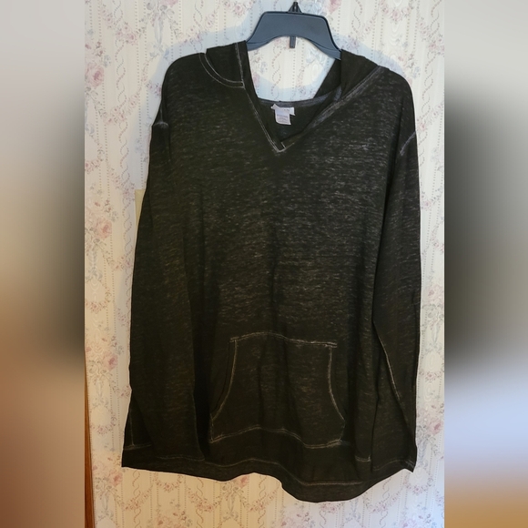 Dankin NOW Pullover Lightweight Jacket 3X (22w-24w) Charcoal Black - Picture 1 of 4